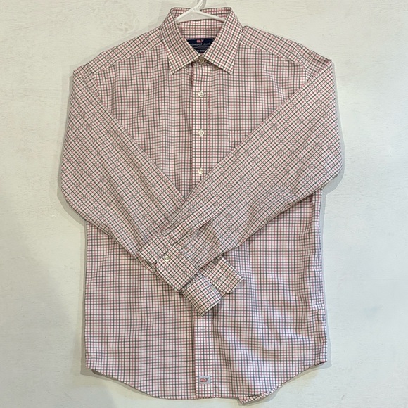 Vineyard Vines Other - Vineyard Vines Pink and Green Plaid Shirt